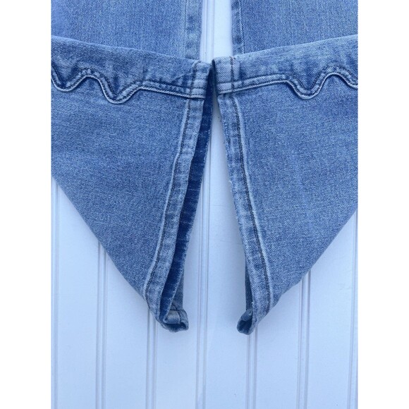 Sam Edelman Blue Jeans Size 31 Cody High Rise Wide Leg Side Detail - Picture 8 of 8